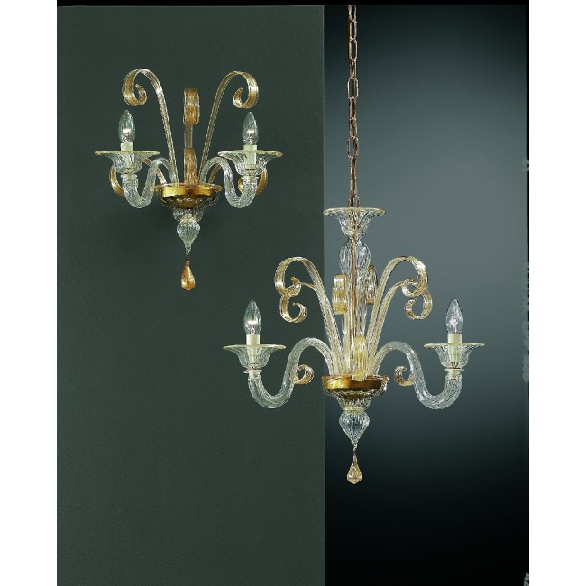 RIALTO - Classic chandelier with 3 lights