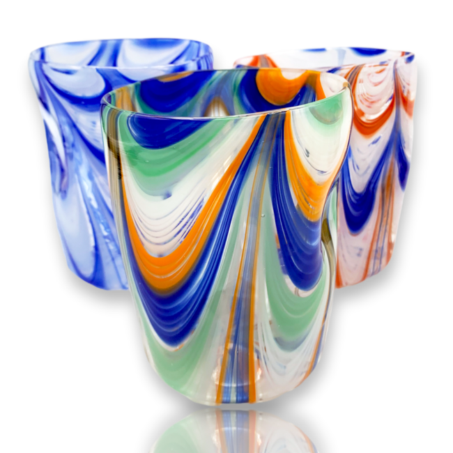 Bicchiere da bibita di Murano - Pantalone Blu