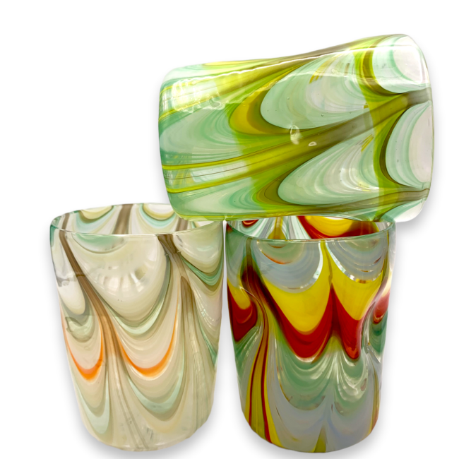 Bicchiere da bibita di Murano - Pantalone Verde