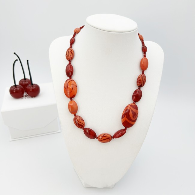 GAUGUIN - Modern necklace with multiform pearls
