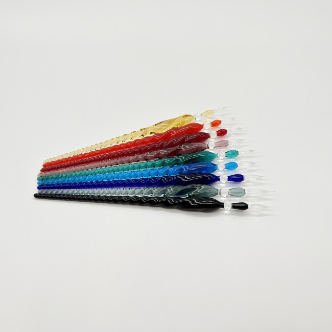 SPIRALE - Kugelschreiber aus farbigem Muranoglas