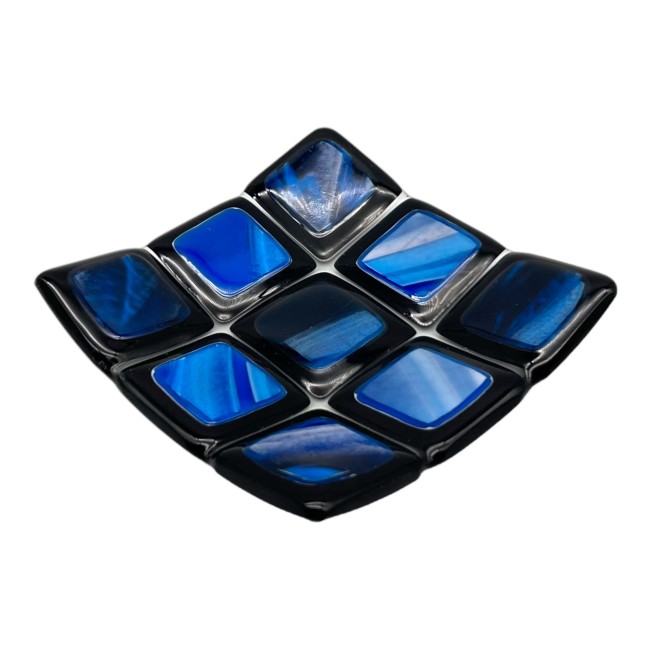 RUBIK - Piatto, svuotatasche moderno blu e azzurro